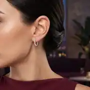 Pırlanta Halka Küpe 0.92 Karat 2
