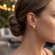 Retro Altın Küpe 2