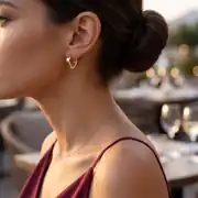 Altın Geometrik Küpe 2