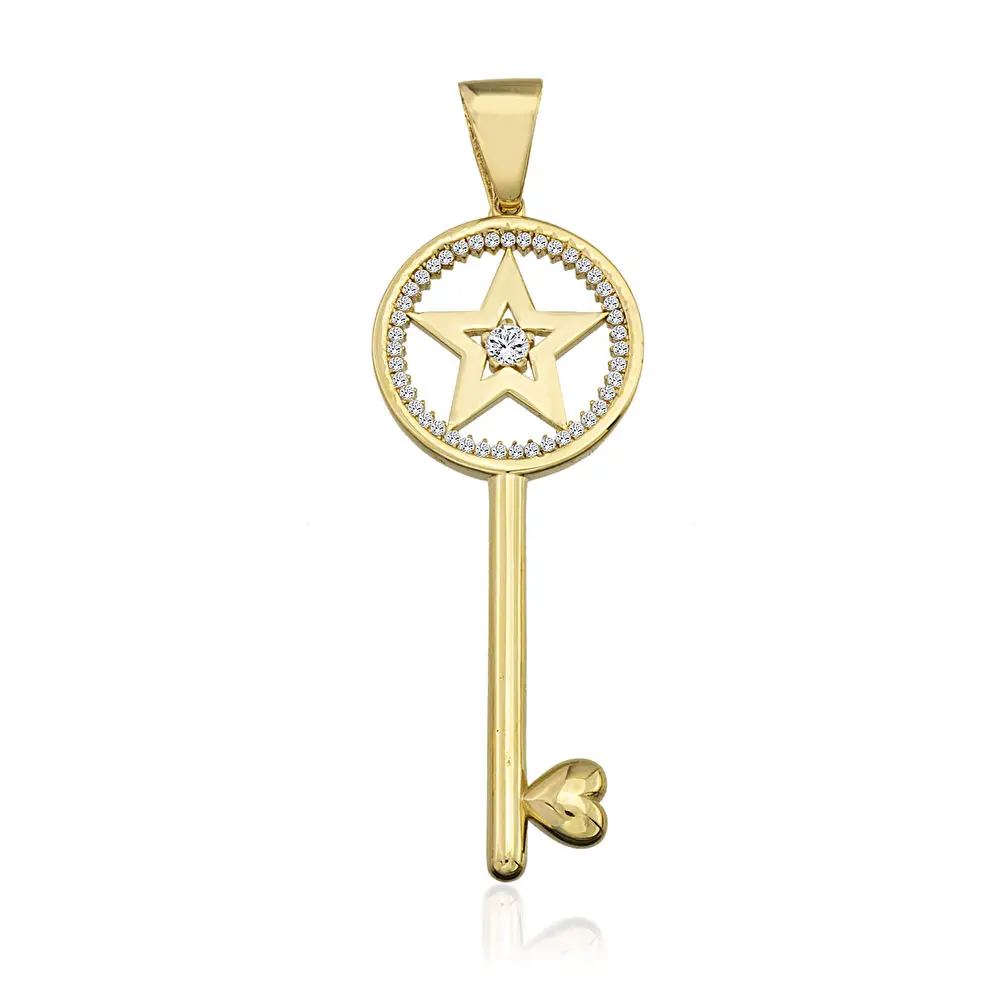 Altın Anahtar Kolye Ucu