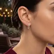 Pırlanta Halka Küpe 0.44 Karat 2