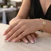Çift Model Zincirli İkon Altın Bileklik 2