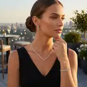 Beyaz Altın Düğün Set 2