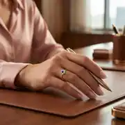 Renkli Taşlı Altın Daisy Yüzük 3
