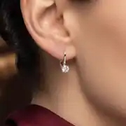 Pırlanta Tektaş Küpe 0.40 Karat 2