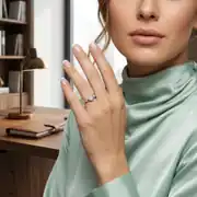 Altın Taş Detaylı Yüzük 3