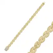 Taşlı Kilitli Işıltılı Altın Bileklik 1
