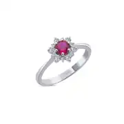 Pembe safir Yüzük 0.39 Karat 1