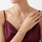 Nazar Mineli Altın Set 2