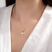Altın Çapa Kolye 2